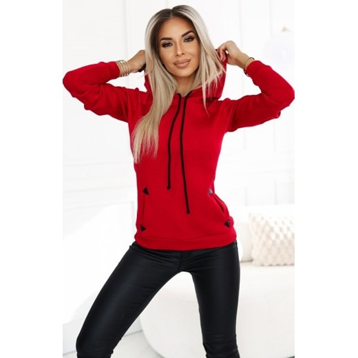 Numoco 262-2 ciepła bluza z kapturem i kieszonkami ze sklepu intimiti.pl w kategorii Bluzy damskie - zdjęcie 187903792