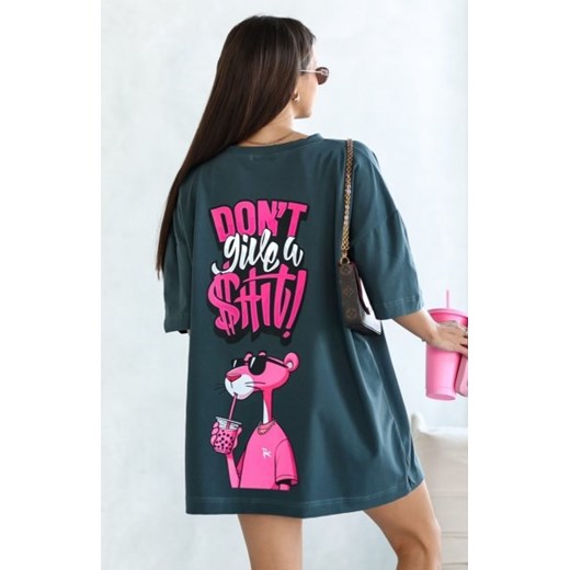 Oversizowy t-shirt Pantera Drink ze sklepu intimiti.pl w kategorii Bluzki damskie - zdjęcie 187903930