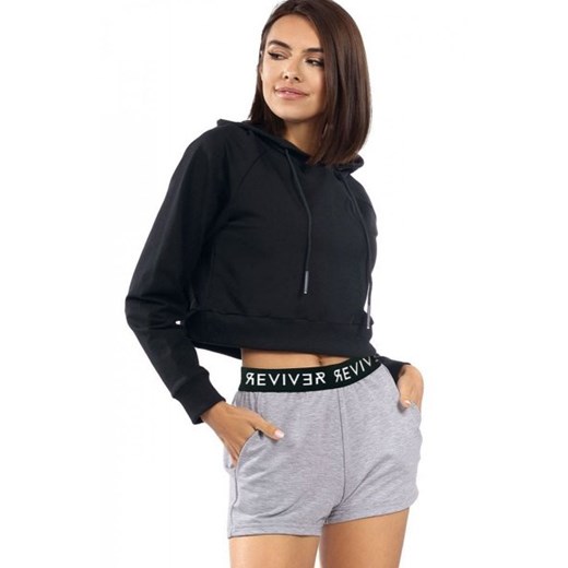 Krótka bluza z kapturem F5513 ze sklepu intimiti.pl w kategorii Bluzy damskie - zdjęcie 187904202