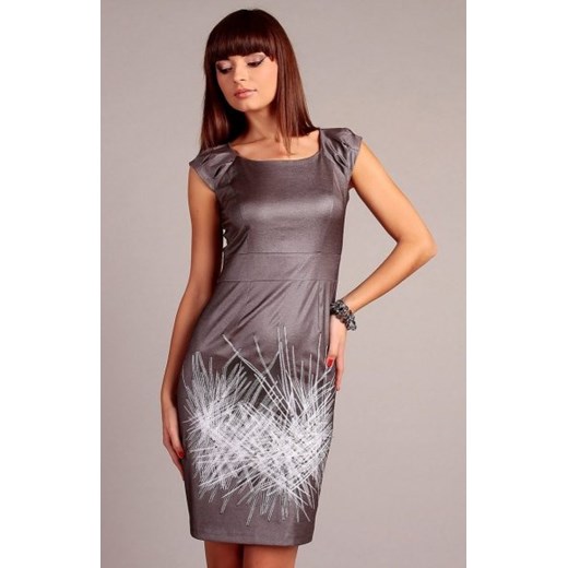 Vera Fashion Denise sukienka beżowa ze sklepu intimiti.pl w kategorii Sukienki - zdjęcie 187904301