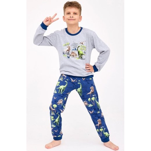 Cornette Young Boy 966/163 Dinosaur piżama chłopięca ze sklepu intimiti.pl w kategorii Piżamy dziecięce - zdjęcie 187904882