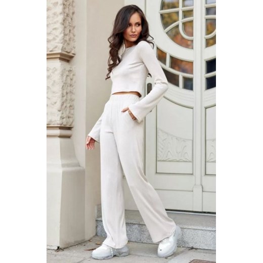 Roco Hanne spodnie z prążkowej dzianiny ze sklepu intimiti.pl w kategorii Spodnie damskie - zdjęcie 187904993