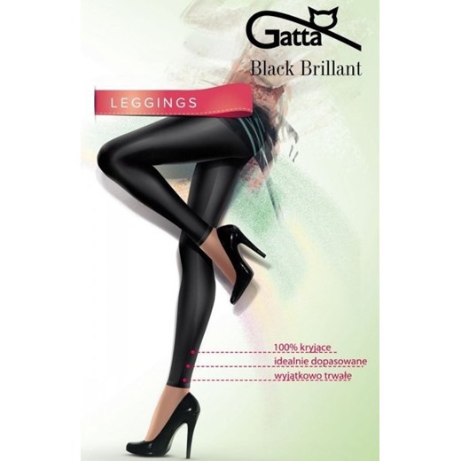 Gatta 44000 Black Brillant legginsy damskie ze sklepu intimiti.pl w kategorii Spodnie damskie - zdjęcie 187905231