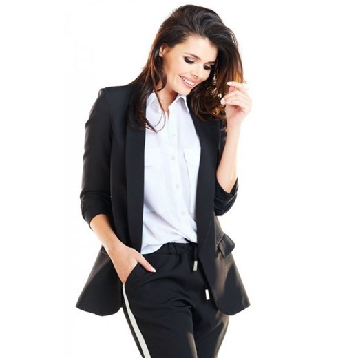Elegancki czarny żakiet A267 ze sklepu intimiti.pl w kategorii Marynarki damskie - zdjęcie 187905481