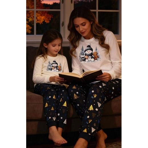 Cornette Young Girl 978/189 Snowy Day Christmas piżama dziewczęca ze sklepu intimiti.pl w kategorii Piżamy dziecięce - zdjęcie 187905703