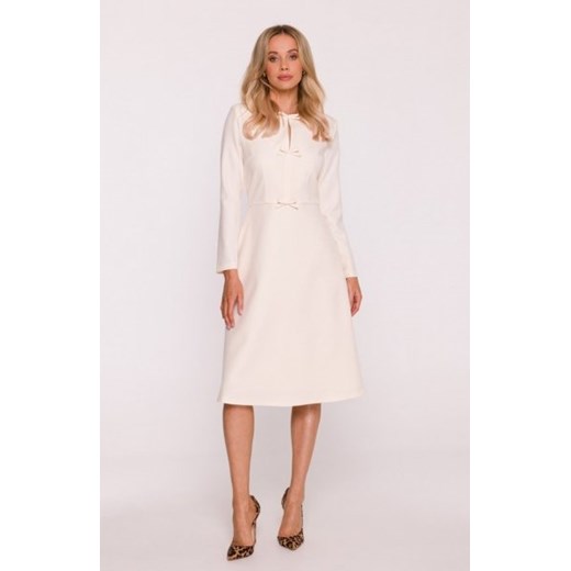 Stylove S414 sukienka z kokardkami kość słoniowa ze sklepu intimiti.pl w kategorii Sukienki - zdjęcie 187905722