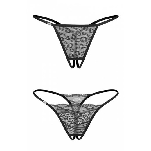 Obsessive Bianca crotchless Thong A'2 stringi damskie ze sklepu intimiti.pl w kategorii Majtki damskie - zdjęcie 187905824