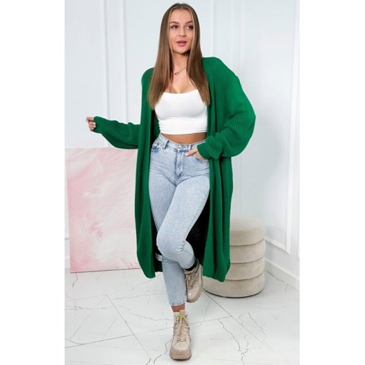 Sweter długi kardigan zielony jasny ze sklepu intimiti.pl w kategorii Swetry damskie - zdjęcie 187906051