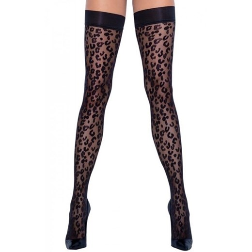 Pończochy samonośne panterka ze sklepu intimiti.pl w kategorii Pończochy - zdjęcie 187906074