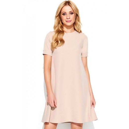 *Makadamia M440 sukienka beżowa ze sklepu intimiti.pl w kategorii Sukienki - zdjęcie 187906303