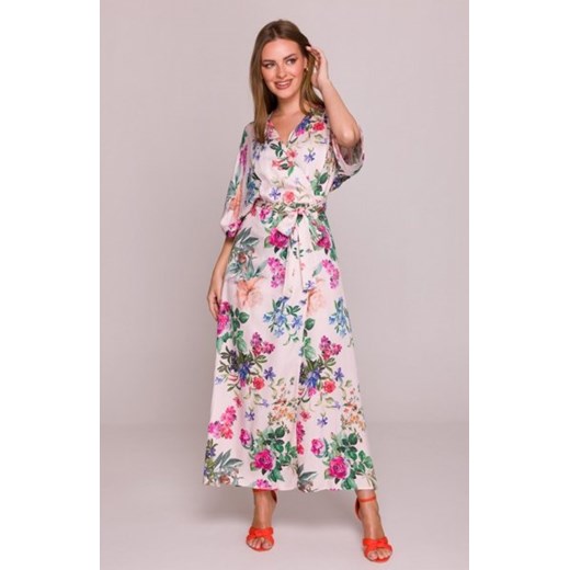 Stylove S405/1 sukienka kopertowa maxi we wzór ze sklepu intimiti.pl w kategorii Sukienki - zdjęcie 187906384