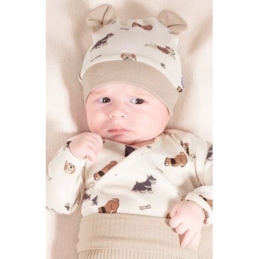 Bawełniane body dziecięce kopertowe pieski ze sklepu intimiti.pl w kategorii Body niemowlęce - zdjęcie 187906463