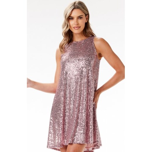 Awama A691 cekinowa mini sukienka ze sklepu intimiti.pl w kategorii Sukienki - zdjęcie 187906614