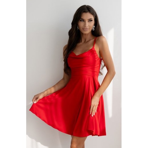 Duet Valeria mini sukienka rozkloszowana czerwona ze sklepu intimiti.pl w kategorii Sukienki - zdjęcie 187907181