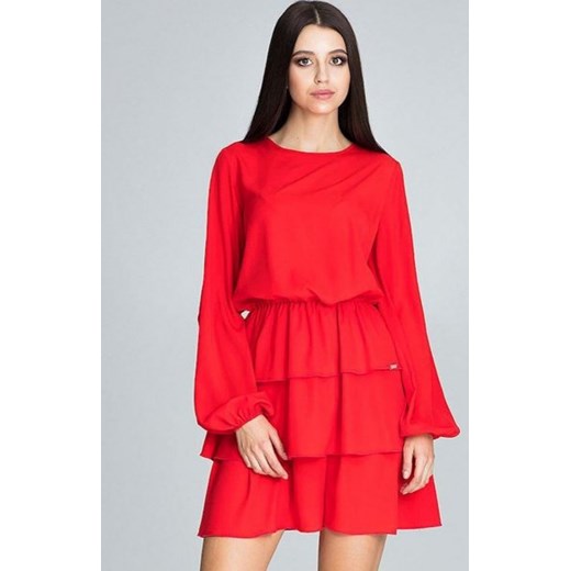 Figl M601 sukienka czerwona ze sklepu intimiti.pl w kategorii Sukienki - zdjęcie 187907473