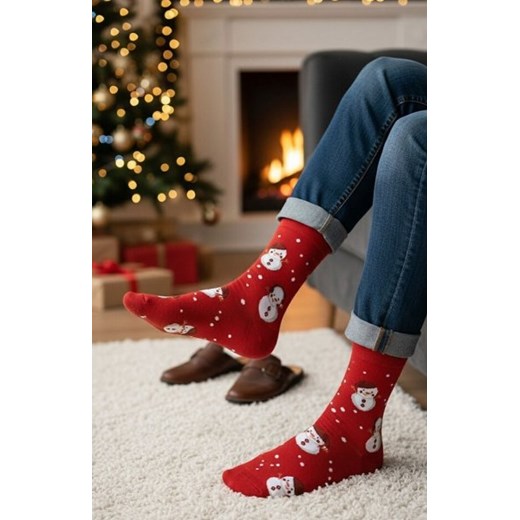 Steven art.136 świąteczne skarpety męskie ze sklepu intimiti.pl w kategorii Skarpetki męskie - zdjęcie 187908031