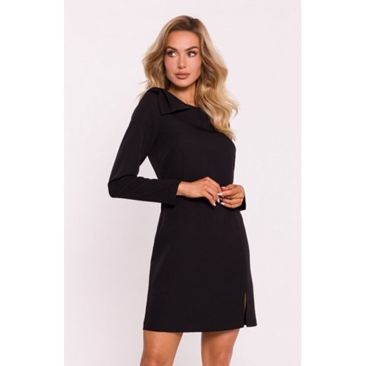 Moe sukienka z kokardą na ramieniu czarna M814 ze sklepu intimiti.pl w kategorii Sukienki - zdjęcie 187908280