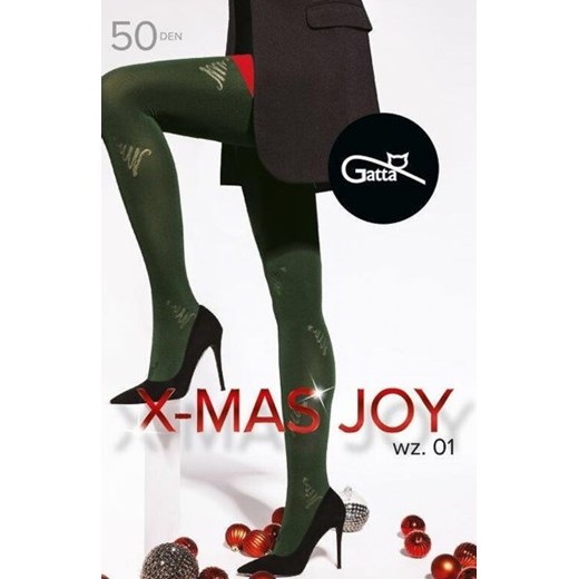 Gatta X-Mas Joy wz.01 5XL rajstopy damskie ze sklepu intimiti.pl w kategorii Rajstopy - zdjęcie 187908291