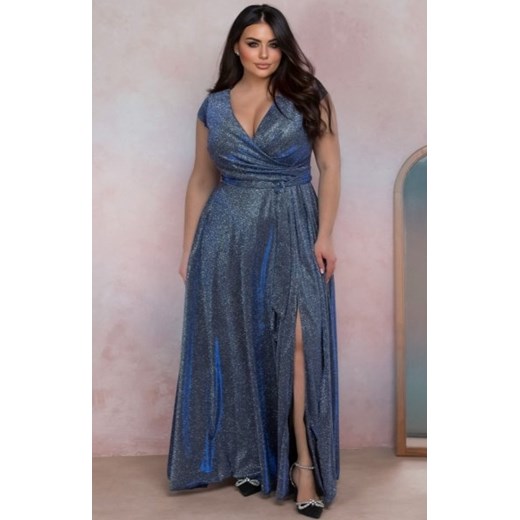Duet Amanda długa sukienka plus size lux disco ze sklepu intimiti.pl w kategorii Sukienki - zdjęcie 187908524