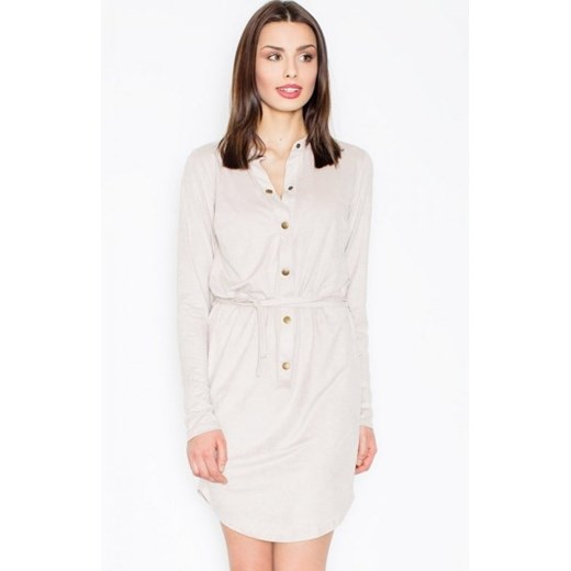 Figl M454 sukienka beżowy ze sklepu intimiti.pl w kategorii Sukienki - zdjęcie 187908592