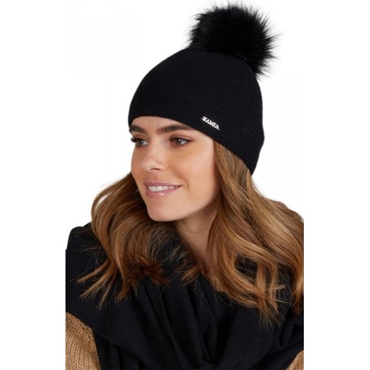 Kamea Mediolan czapka damska z pomponem ze sklepu intimiti.pl w kategorii Czapki zimowe damskie - zdjęcie 187908720