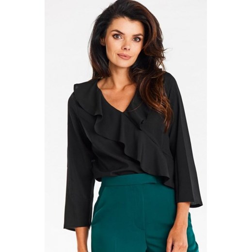 Awama A688 bluzka z falbaną ze sklepu intimiti.pl w kategorii Bluzki damskie - zdjęcie 187908760