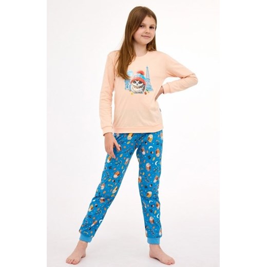 Cornette Young Girl 978/188 Paris piżama dziewczęca ze sklepu intimiti.pl w kategorii Piżamy dziecięce - zdjęcie 187909012