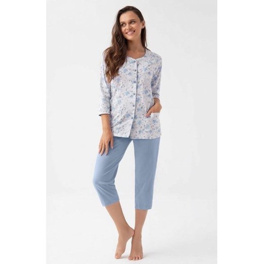 Luna 388 MAXI rozpinana piżama damska ze sklepu intimiti.pl w kategorii Piżamy damskie - zdjęcie 187909042