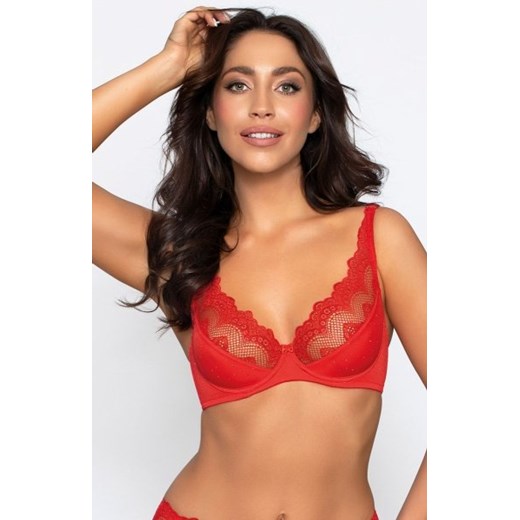 Sophia czerwony biustonosz miękki soft ze sklepu intimiti.pl w kategorii Biustonosze - zdjęcie 187909140