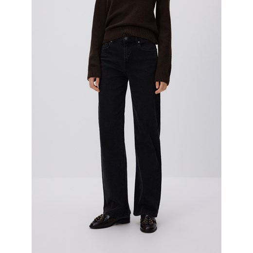Reserved - Jeansy straight - czarny ze sklepu Reserved w kategorii Jeansy damskie - zdjęcie 187910944