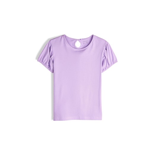 GATE Bawełniany T-shirt z bufiastymi rękawami 3Y ze sklepu gateshop w kategorii Bluzki dziewczęce - zdjęcie 187911100