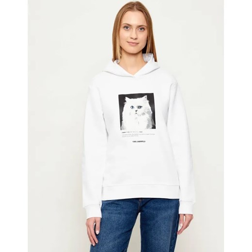 Karl Lagerfeld Bluza portrait | Regular Fit ze sklepu Gomez Fashion Store w kategorii Bluzy damskie - zdjęcie 187911320
