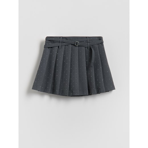 Reserved - Spódnico-szorty z dodatkiem wiskozy - ciemnoszary ze sklepu Reserved w kategorii Spódnice dziewczęce - zdjęcie 187912552