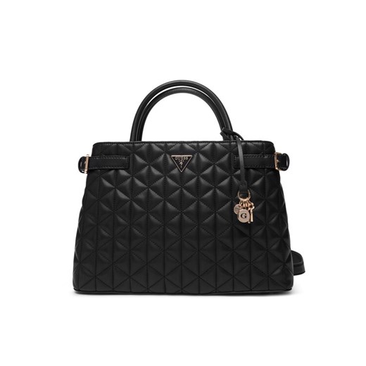 Torebka Guess Paisleigh HWQG9 883060 Czarny ze sklepu eobuwie.pl w kategorii Kuferki - zdjęcie 187912833