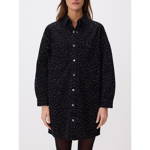 Reserved - Sukienka ze strasem - czarny ze sklepu Reserved w kategorii Sukienki - zdjęcie 187913314