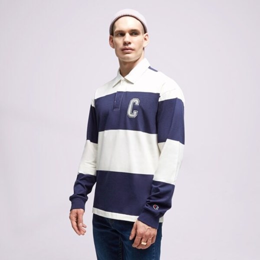 champion t-shirt striped polo 219181bs561 ze sklepu 50style.pl w kategorii T-shirty męskie - zdjęcie 187914863