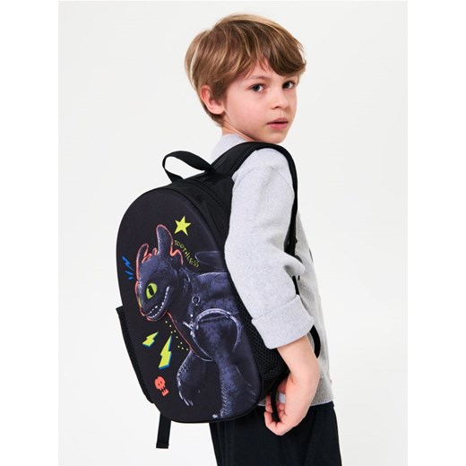 Sinsay - Plecak z elementami 3d How to train your dragon - czarny ze sklepu Sinsay w kategorii Plecaki dla dzieci - zdjęcie 187915810