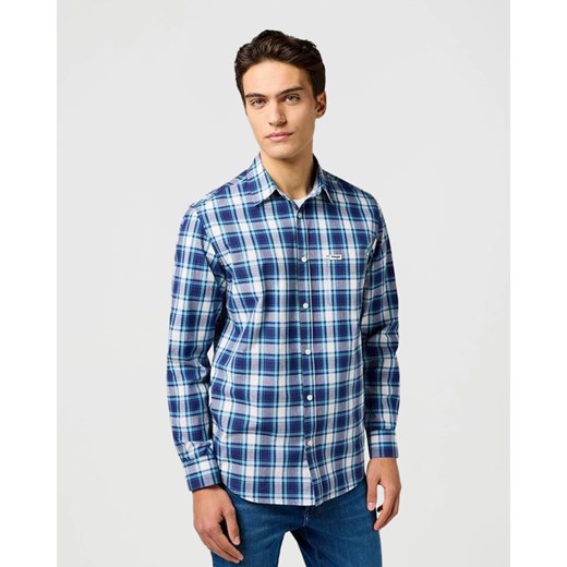 MESKA KOSZULA WRANGLER 1 PKT SHIRT NAVY 112362767 ze sklepu YouNeedit.pl w kategorii Koszule męskie - zdjęcie 187916990
