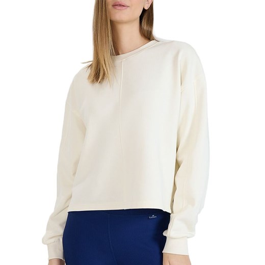 Bluza damska 4F WSS25TSWSF154311S - biała ze sklepu streetstyle24.pl w kategorii Bluzy damskie - zdjęcie 187917993