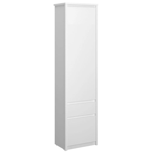 Biały regał skandynawski zamykany z szufladą D0-F51 ze sklepu Edinos.pl w kategorii Regały i witryny - zdjęcie 187918600