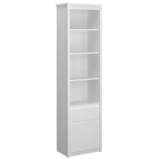 Biały skandynawski regał otwarty do salonu E8-W60 ze sklepu Edinos.pl w kategorii Regały i witryny - zdjęcie 187918604