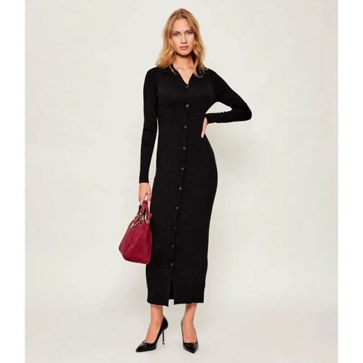 Calvin Klein Sukienka TENCEL RIB | z dodatkiem wełny ze sklepu Gomez Fashion Store w kategorii Sukienki - zdjęcie 187918674