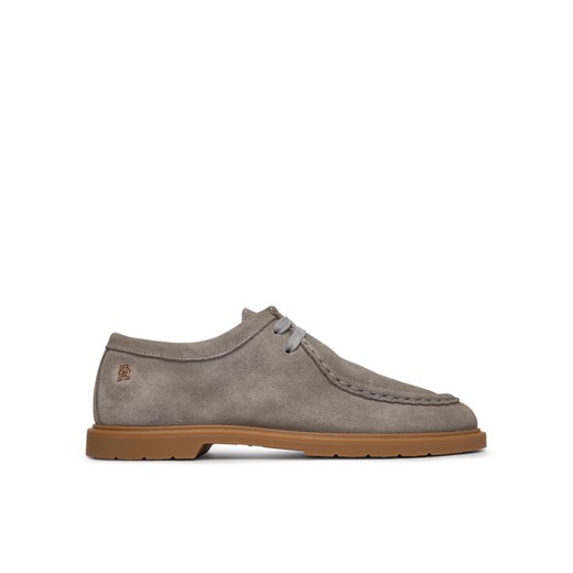 Półbuty Tommy Hilfiger Lightweight Suede Apron Toe FW0FW09262 Szary ze sklepu eobuwie.pl w kategorii Buty sportowe damskie - zdjęcie 187919264