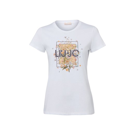 Liu Jo Collection Koszulka damska Kobiety Bawełna biały nadruk ze sklepu vangraaf w kategorii Bluzki damskie - zdjęcie 187919531