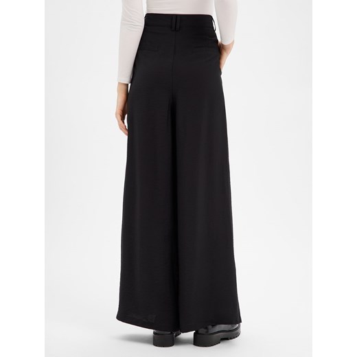 Guido Maria Kretschmer Damskie spodnie materiałowe - Finja Kobiety Sztuczne włókno czarny jednolity ze sklepu vangraaf w kategorii Spodnie damskie - zdjęcie 187919542