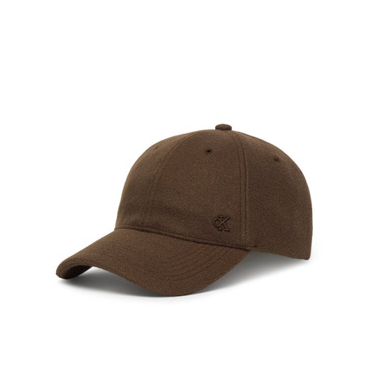 Calvin Klein Czapka z daszkiem Felt W Metal Plaque Cap LV04D5054G Brązowy ze sklepu MODIVO w kategorii Czapki z daszkiem męskie - zdjęcie 187919890