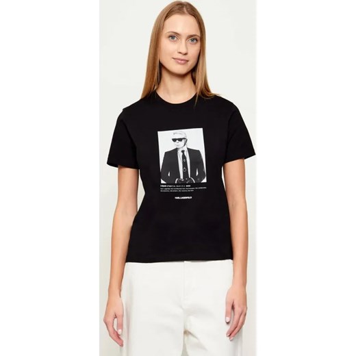 Karl Lagerfeld T-shirt Portrait | Classic fit ze sklepu Gomez Fashion Store w kategorii Bluzki damskie - zdjęcie 187920240