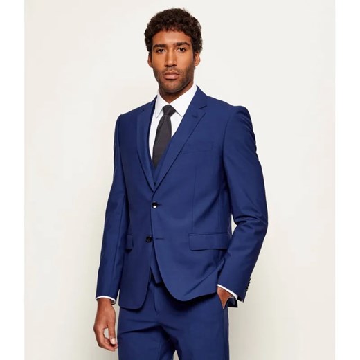 BOSS BLACK Wełniana marynarka H-Huge-MM | Slim Fit ze sklepu Gomez Fashion Store w kategorii Marynarki męskie - zdjęcie 187920292