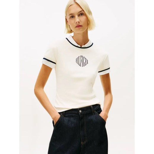 Tommy Hilfiger T-shirt VARSITY | Slim Fit ze sklepu Gomez Fashion Store w kategorii Bluzki damskie - zdjęcie 187920352