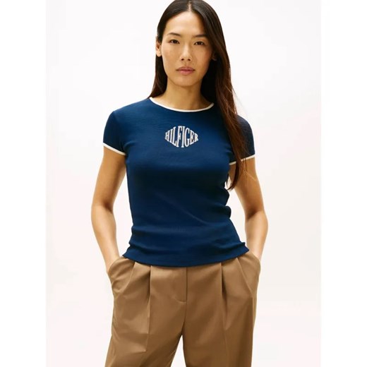 Tommy Hilfiger T-shirt VARSITY | Slim Fit ze sklepu Gomez Fashion Store w kategorii Bluzki damskie - zdjęcie 187920353